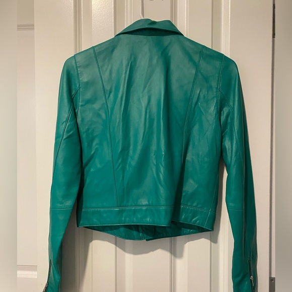 Badgley Mischka Leather Jacket - Picture 3 of 6